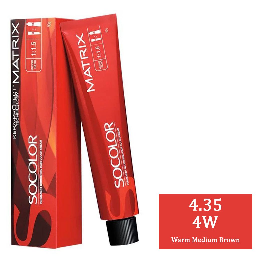 Matrix SOCOLOR 4.35 4W (Warm Medium Brown)