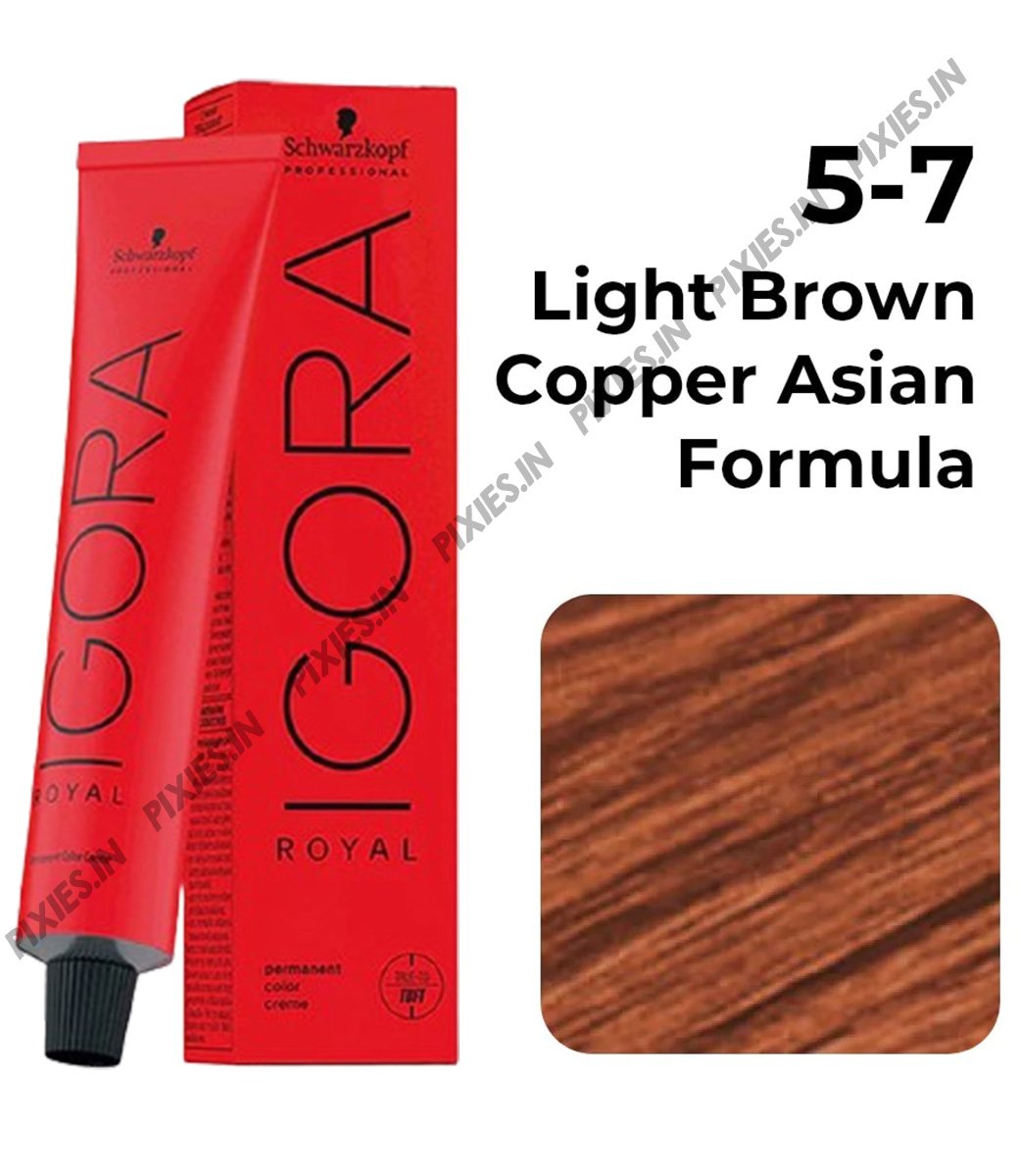 Schwarzkopf Professional Igora Royal Permanent Color Creme (5-7 Light Brown Copper) (60ml)