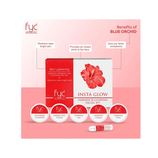 Fyc Professional Insta Glow Fairness &amp; Glowing Facial Kit