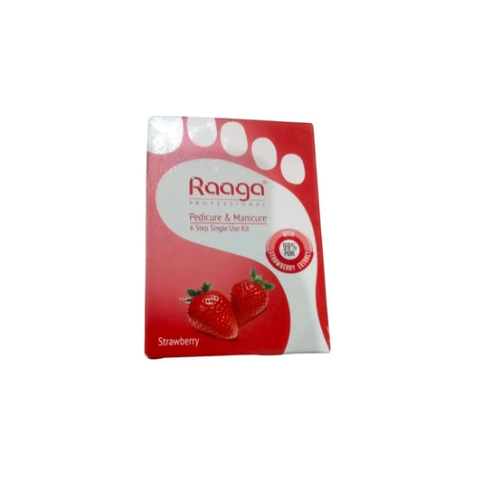 Raaga Pedicure &amp; Manicure Strawberry Single Use Kit