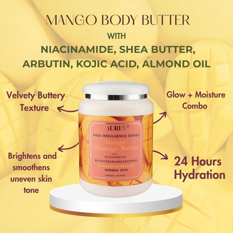 Aurey Mango Massage Butter With Niacinamide 1000 gm