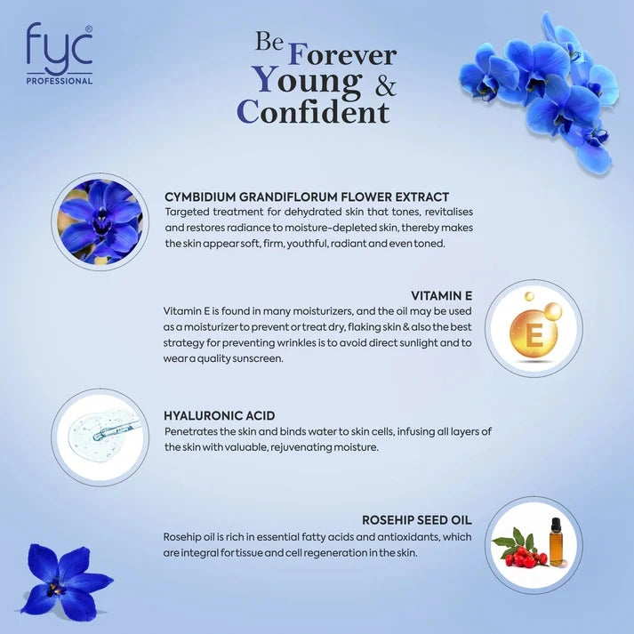 FYC PROFESSIONAL BLUE ORCHID FOR FRESH &amp; BRIGHT COMPLEXION FACIAL KIT (260g)