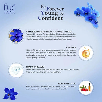 FYC PROFESSIONAL BLUE ORCHID FOR FRESH &amp; BRIGHT COMPLEXION FACIAL KIT (260g)