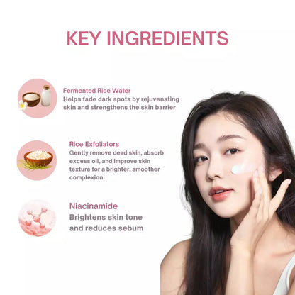 Aurey Korean Rice Scrub With Rice Exfoliator &amp; Niacinamide 1Kg