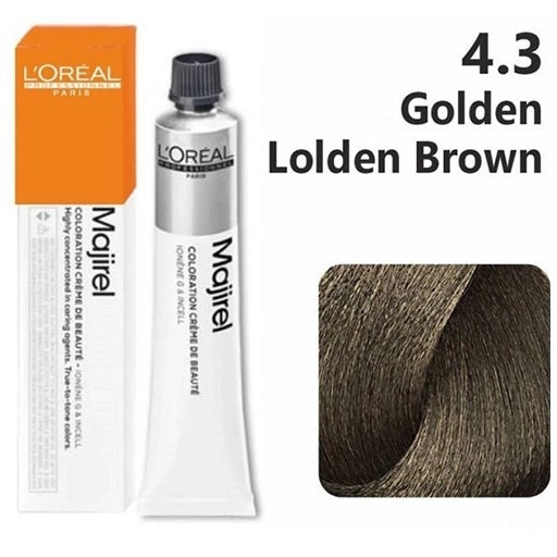 Loreal Majirel Golden Brown Color 4.3 60ML
