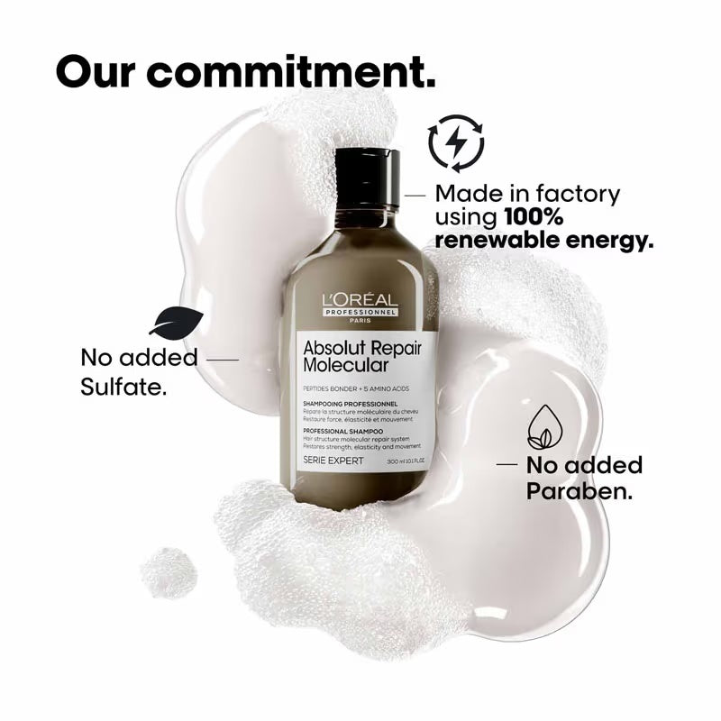 Loreal Absolute Repair Molecular Shampoo 300 ml