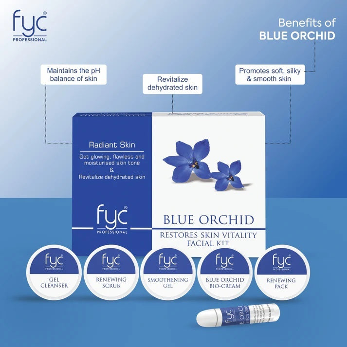 FYC PROFESSIONAL BLUE ORCHID FOR FRESH &amp; BRIGHT COMPLEXION FACIAL KIT (260g)