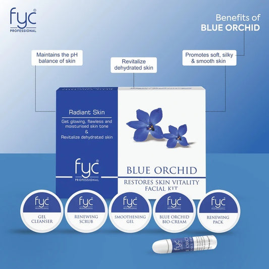FYC PROFESSIONAL BLUE ORCHID FOR FRESH &amp; BRIGHT COMPLEXION FACIAL KIT (260g)