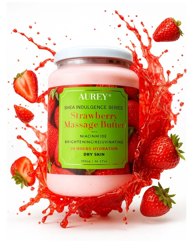 Aurey Strawberry Massage Butter With Niacinamide 1000 gm