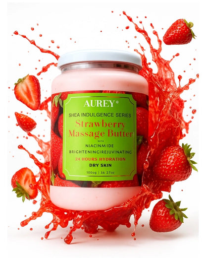 Aurey Strawberry Massage Butter With Niacinamide 1000 gm