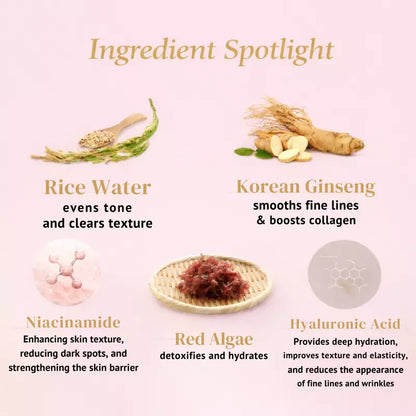 Aurey Korean 5 Step Glass Glow Cleanup Kit Whitening Hydrating Glass Glow
