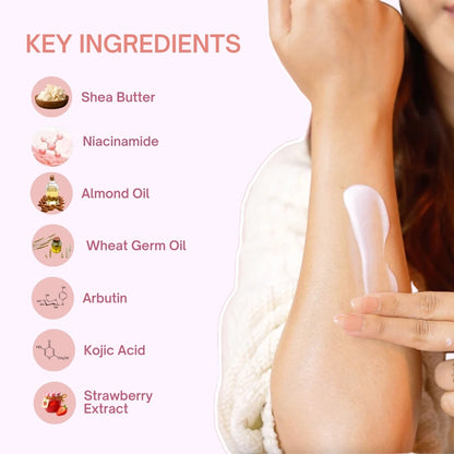 Aurey Strawberry Massage Butter With Niacinamide 1000 gm