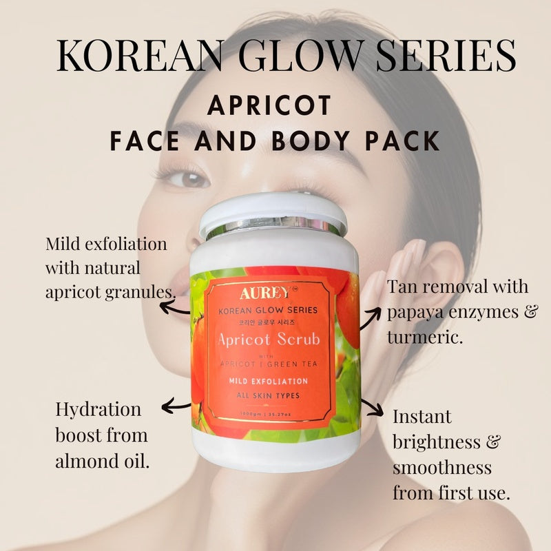 Aurey Korean Apricot Scrub With Apricot &amp; Green Tea 1Kg