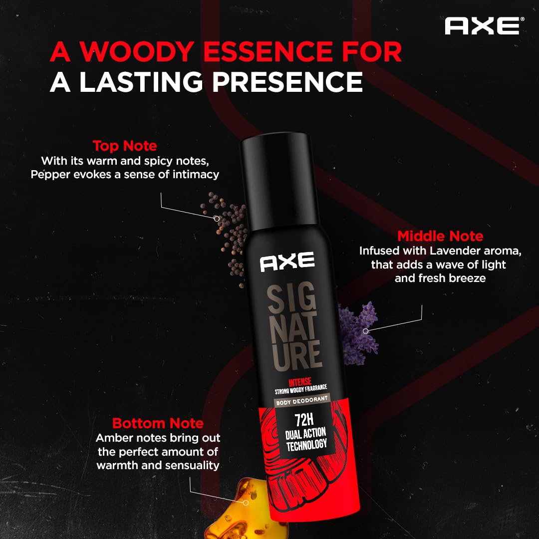 AXE Signature Intense Strong Woody Fragrance Body Deodorant - Intense (122ml)