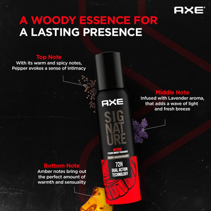AXE Signature Intense Strong Woody Fragrance Body Deodorant - Intense (122ml)