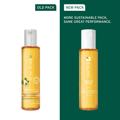 Biolage Smoothproof 6-in-1 Hair Serum for Frizzy Hair with Avocado & Grape seed oil (Pack of 2)