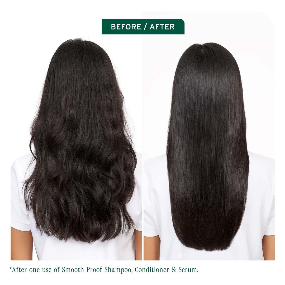 Biolage Smoothproof Anti-Frizz Shampoo 200ml & Conditioner 100ml Serum 100ml Combo with Camellia oil for 72HR Frizz Control (3Pcs)