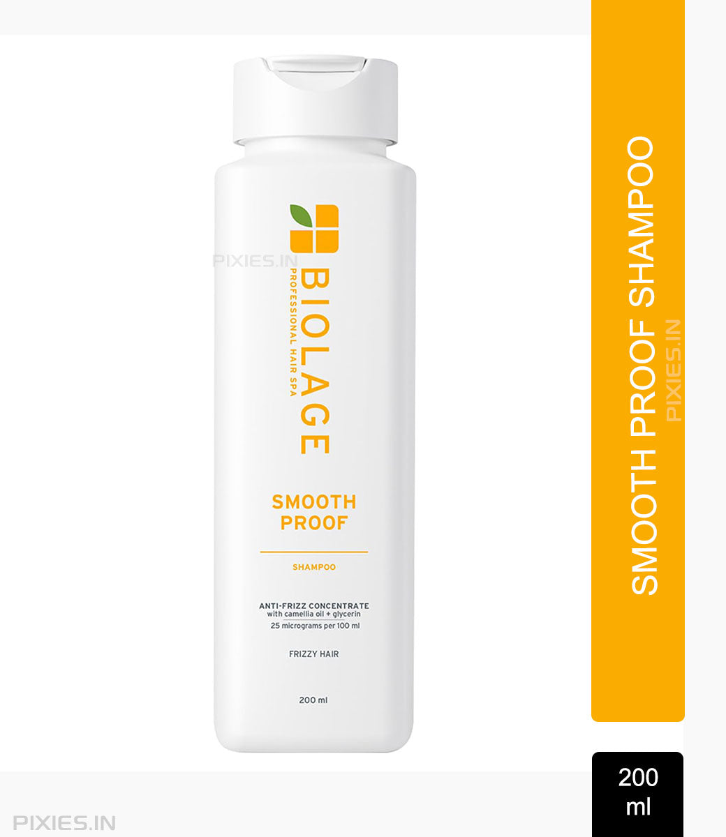 Biolage Smooth Proof Professional Shampoo For Dry And Frizzy Hair, 72 Hrs Frizz Control (200ml)
