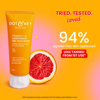 Dot & Key Vitamin C + E Super Bright Gel Face Wash (175ml)