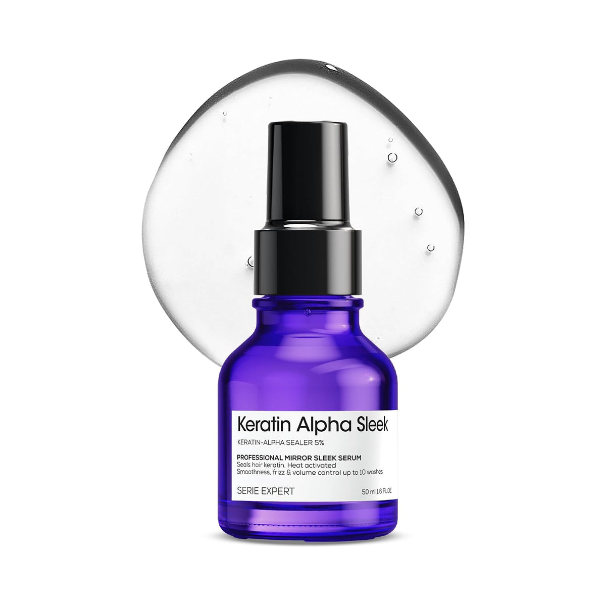 L'Oreal Professionnel Keratin Alpha Sleek Anti- frizz Serum for Glass shine and smoothness (50ml)