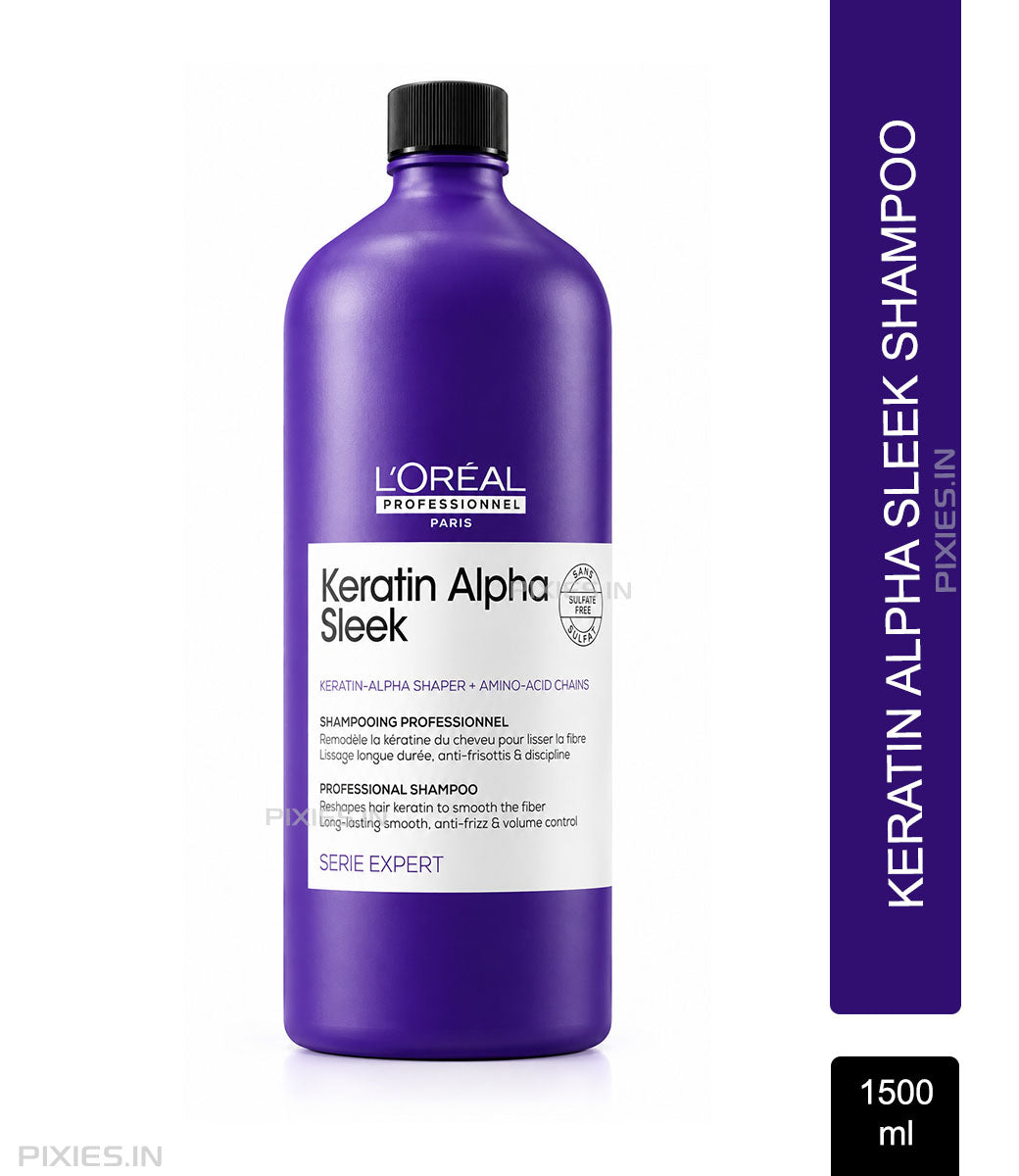 L'Oreal Professionnel Keratin Alpha Sleek Shampoo, Frizz Control and Smoothness for frizzy hair