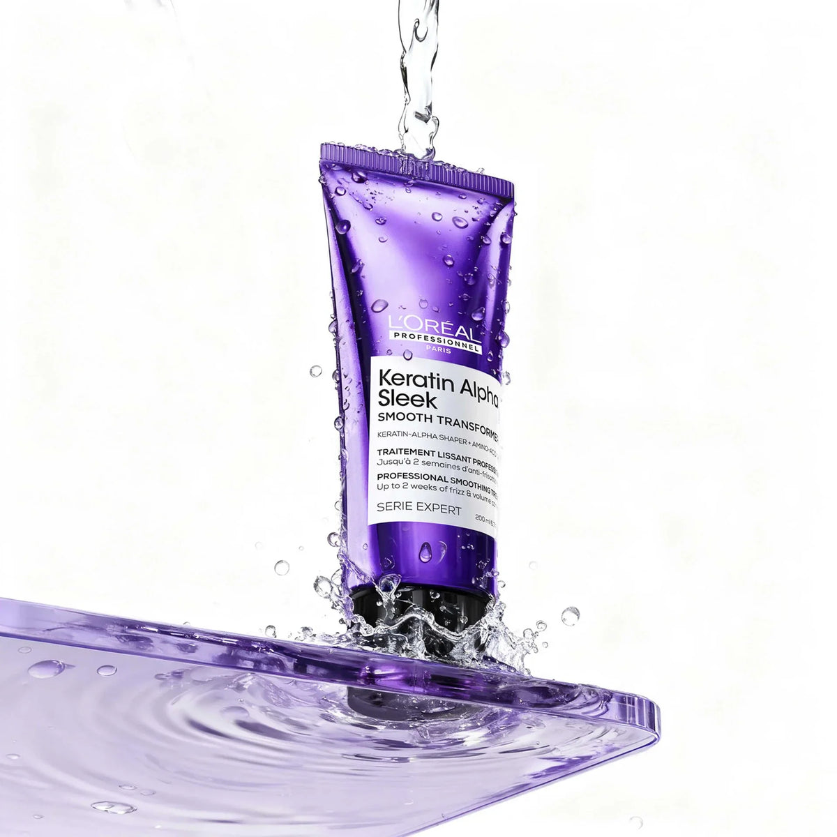 L’Oréal Professionnel Keratin Alpha Sleek Smooth Transformer Hair Treatment ,Validated on India Hair (200ml)