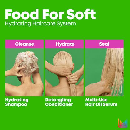 Matrix Food For Soft Hydrating Shampoo 200ml & Detangling Conditioner 100ml For All Dry Hair (200ml + 100ml))