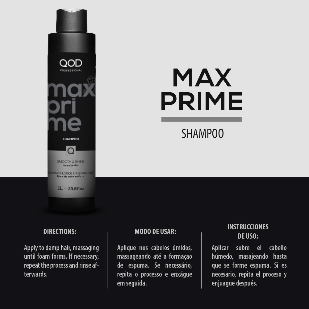 Qod Professional Max Prime After Treatment Shampoo (1000ml)