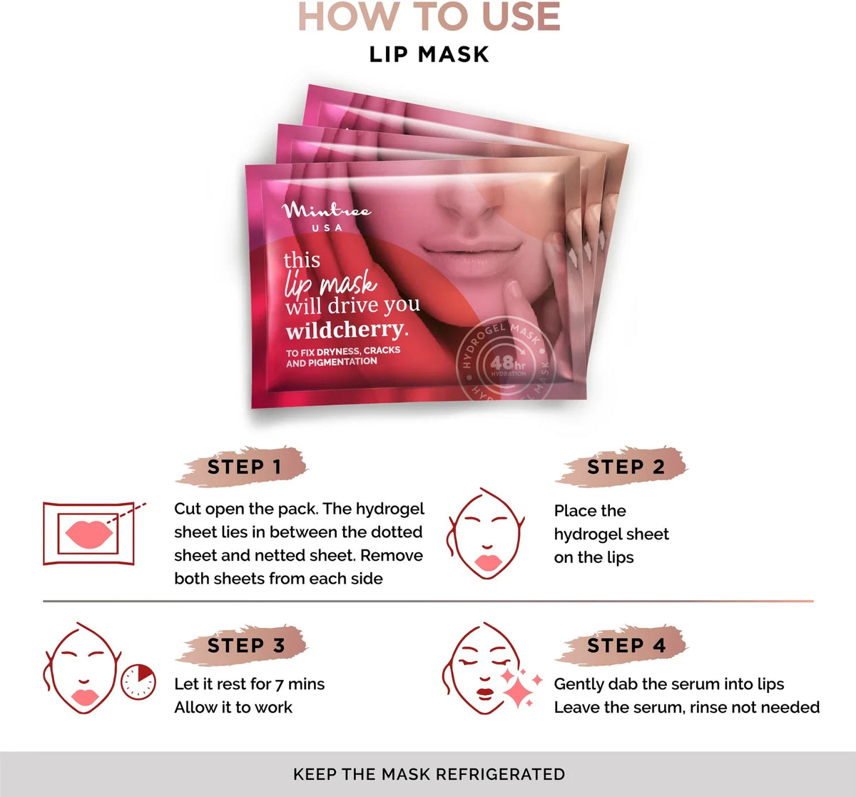 Mintree Lip Mask Wildberry - Hydrogel (5gm)