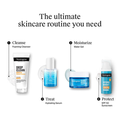 Neutrogena Deep Clean Gentle Foaming Cleanser - Moisturizing Face Wash for Normal to Sensitive Skin (50gm)
