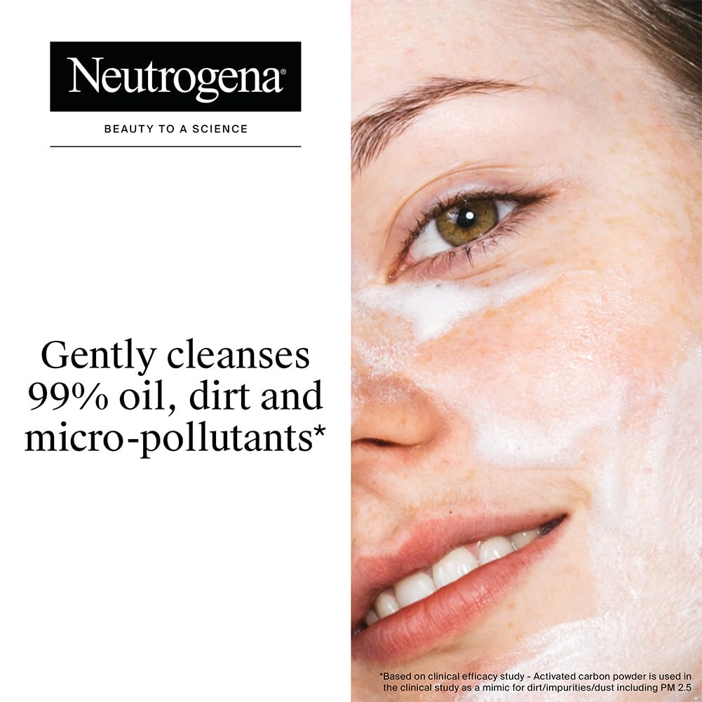 Neutrogena Deep Clean Gentle Foaming Cleanser - Moisturizing Face Wash for Normal to Sensitive Skin (50gm)