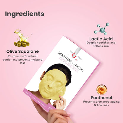 O3+ Brightening Facial Kit With Brightening & Glow Boosting Peel Off Mask (40gm+5ml)