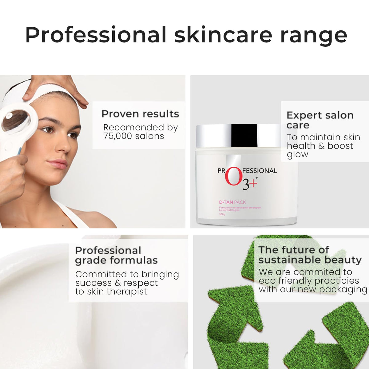 O3+ D -TAN Face Pack for Tan Removal & Glowing Skin - Detan Mask for All Skin Types (300gm)