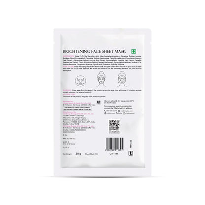 O3+ Facialist Brightening Face Sheet Mask With Glycolic - All Skin Type (30ml)