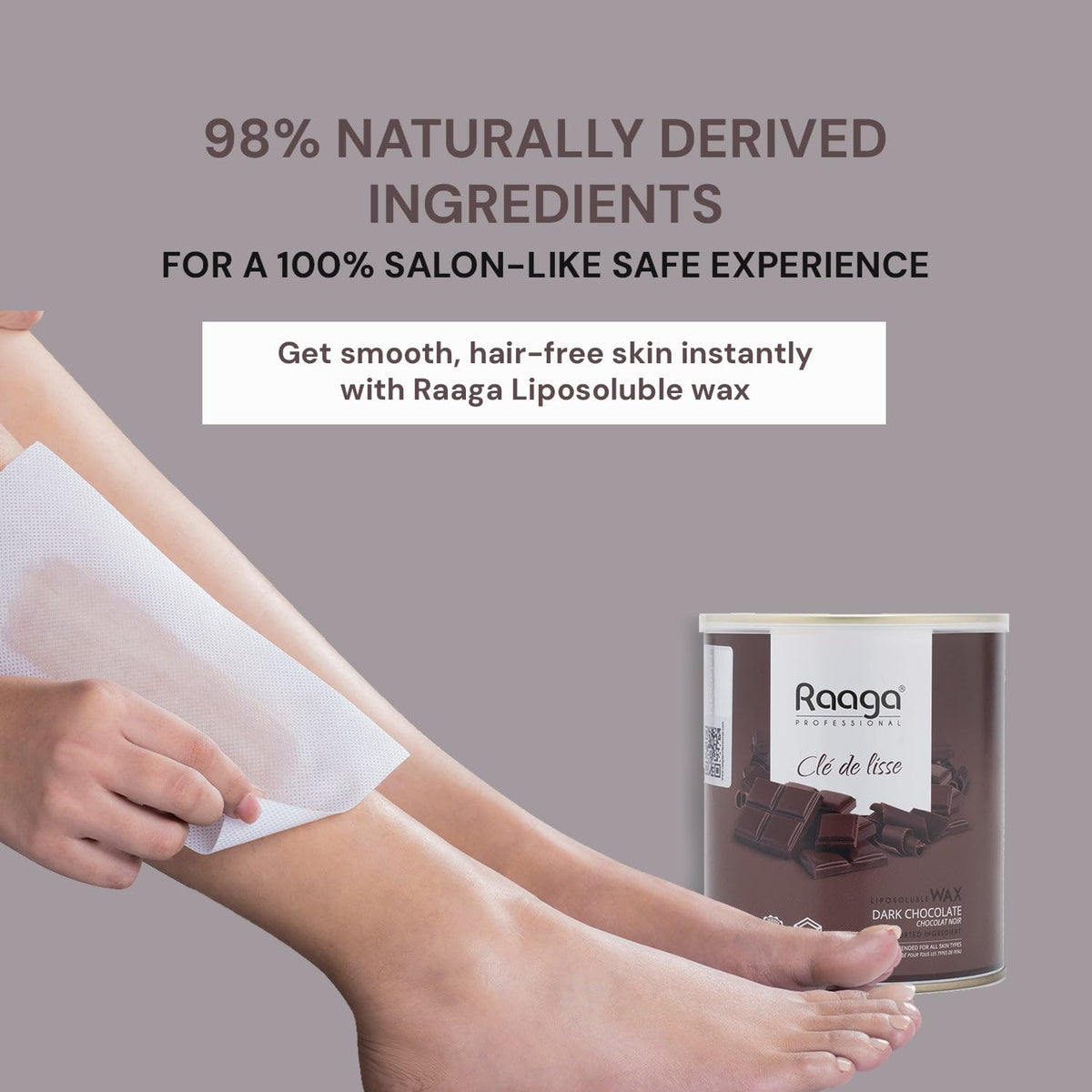 Raaga Professional Dark Chocolate Liposoluble Wax (800gm)