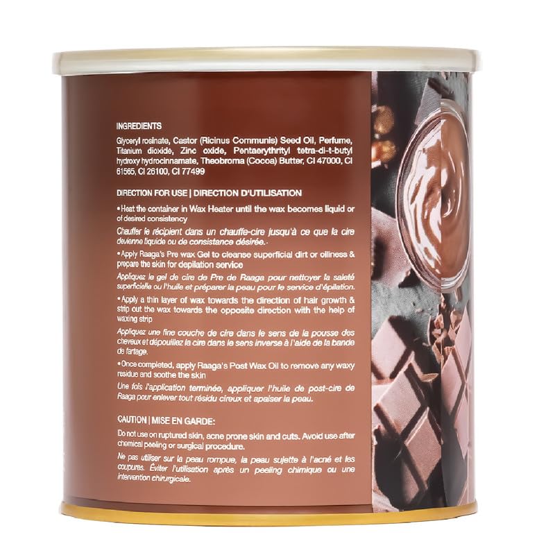 Raaga Professional Dark Chocolate Liposoluble Wax (800gm)