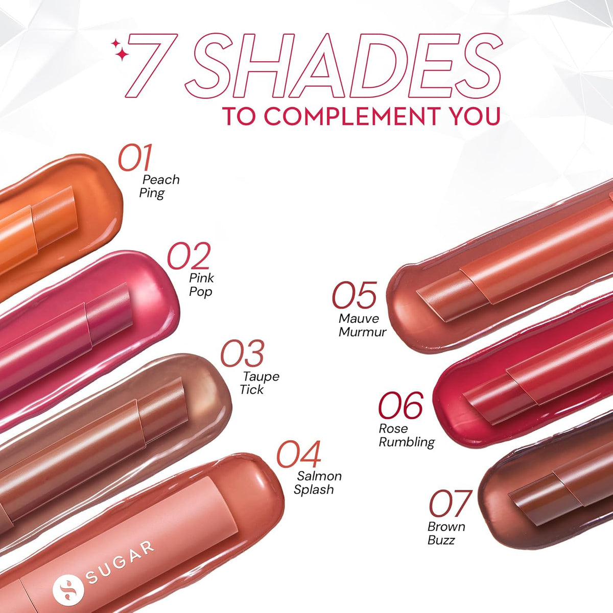 SUGAR Glide Peptide Plumping Lip Gloss Stick (2.7gm)