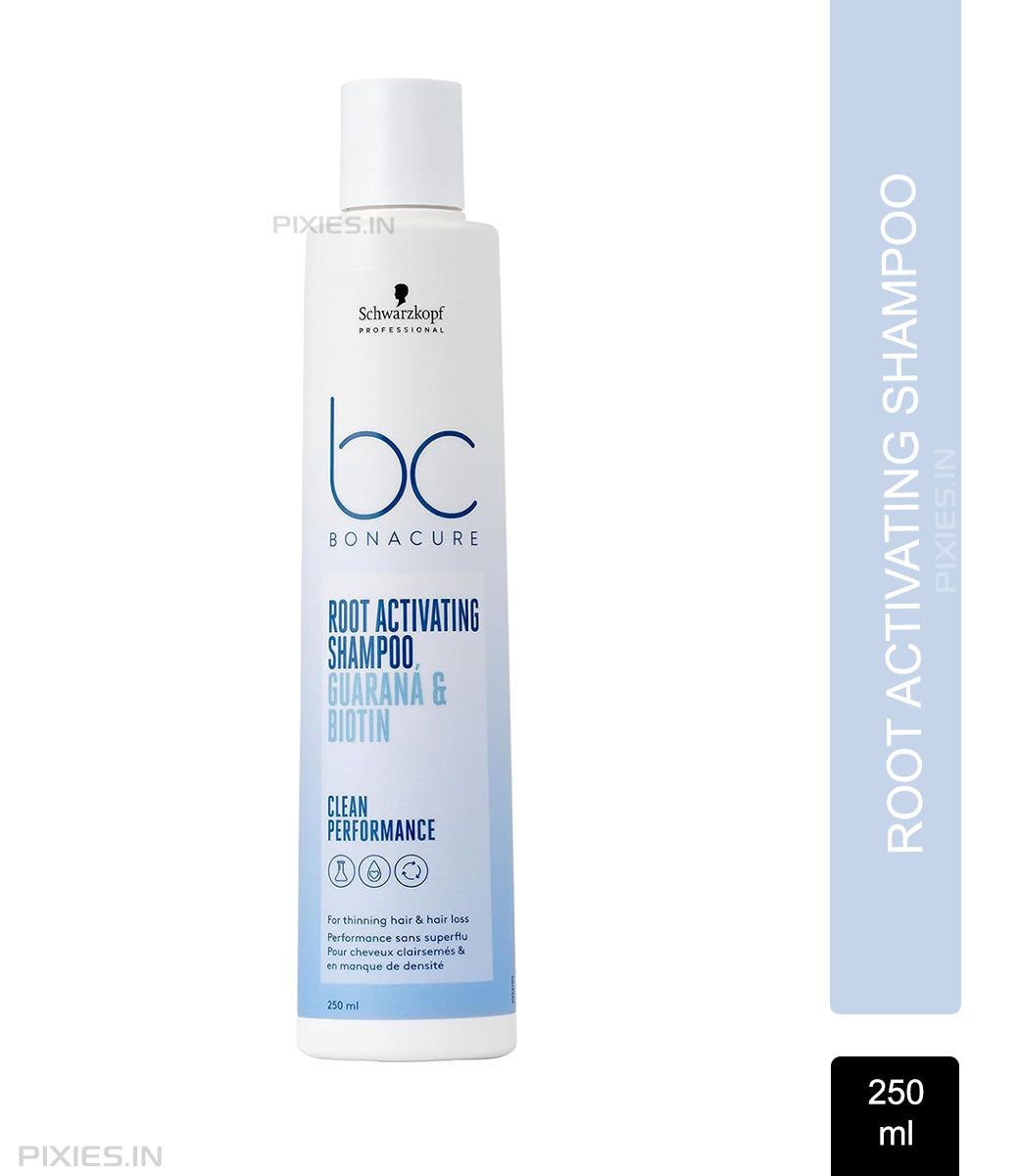 Schwarzkopf Professional Bonacure Root Activating Shampoo For Thinning Hair| Biotin & Guarana (250ml)