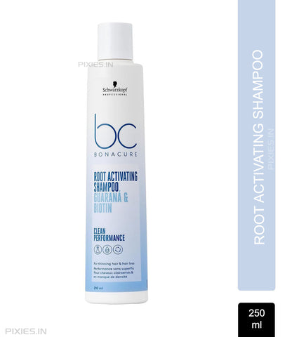 Schwarzkopf Professional Bonacure Root Activating Shampoo For Thinning Hair| Biotin & Guarana (250ml)