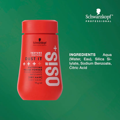 Schwarzkopf Professional OSiS+ Dust It I Volumising & Mattifying Vegan Powder (10gm)