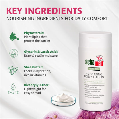 Sebamed Anti-Dry Hydrating Body Lotion (For Sensitive, Dry Skin) (200ml)