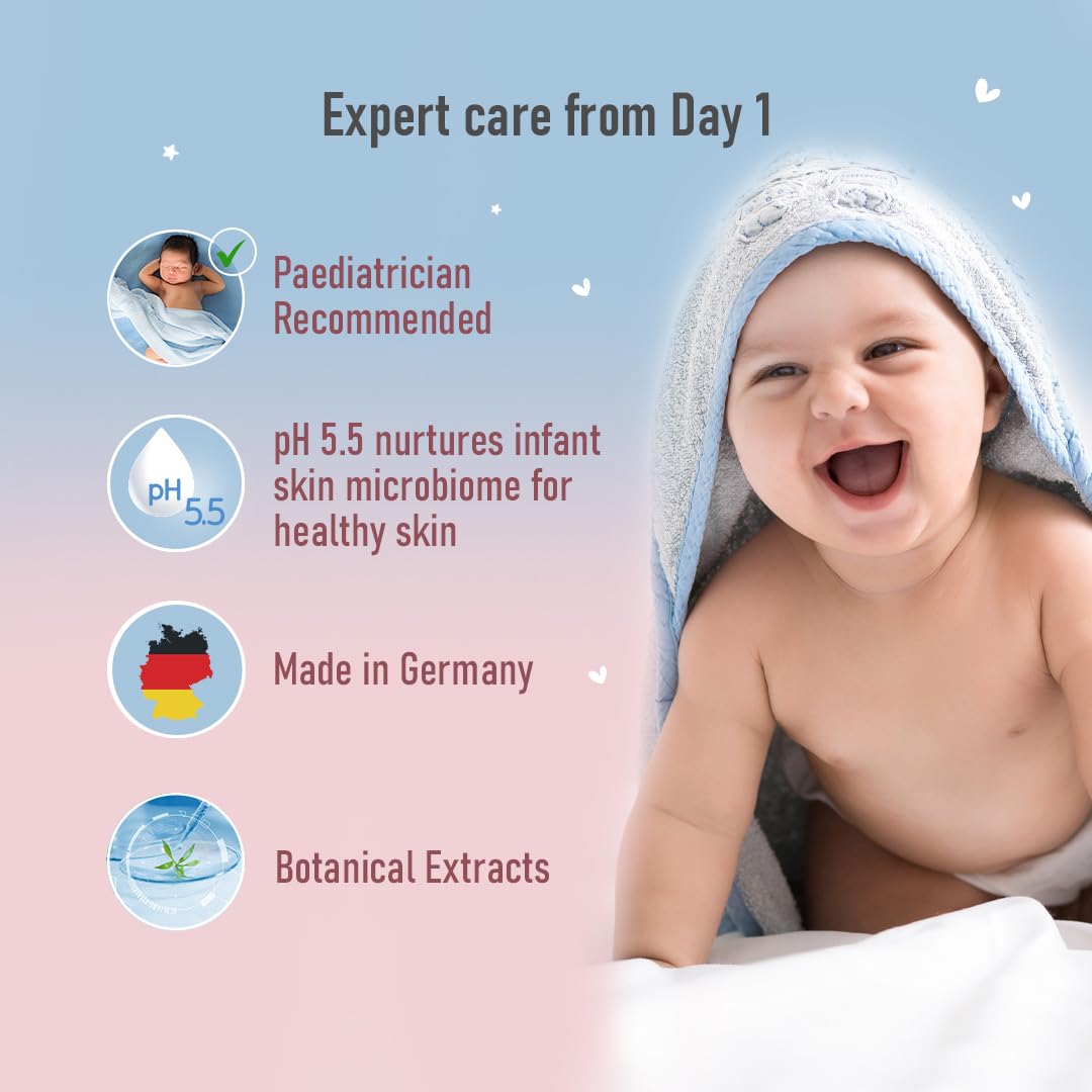 Sebamed Baby Cleansing Bar, pH 5.5 , Newborn Bathing, Soap Free, Tear Free (100gm)