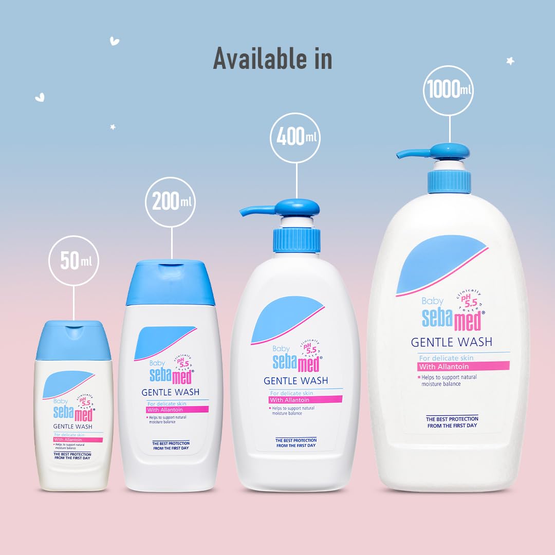 Sebamed Baby Gentle Wash, pH 5.5, Baby Body Wash, Soap Free, Tear Free (400ml)