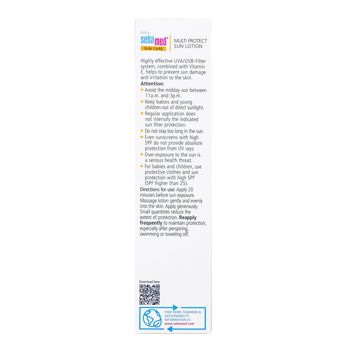 Sebamed Baby Sun care SPF 50+ Multi Protect Sun Lotion For Delicate & Sun Sensitive Skin (200ml)