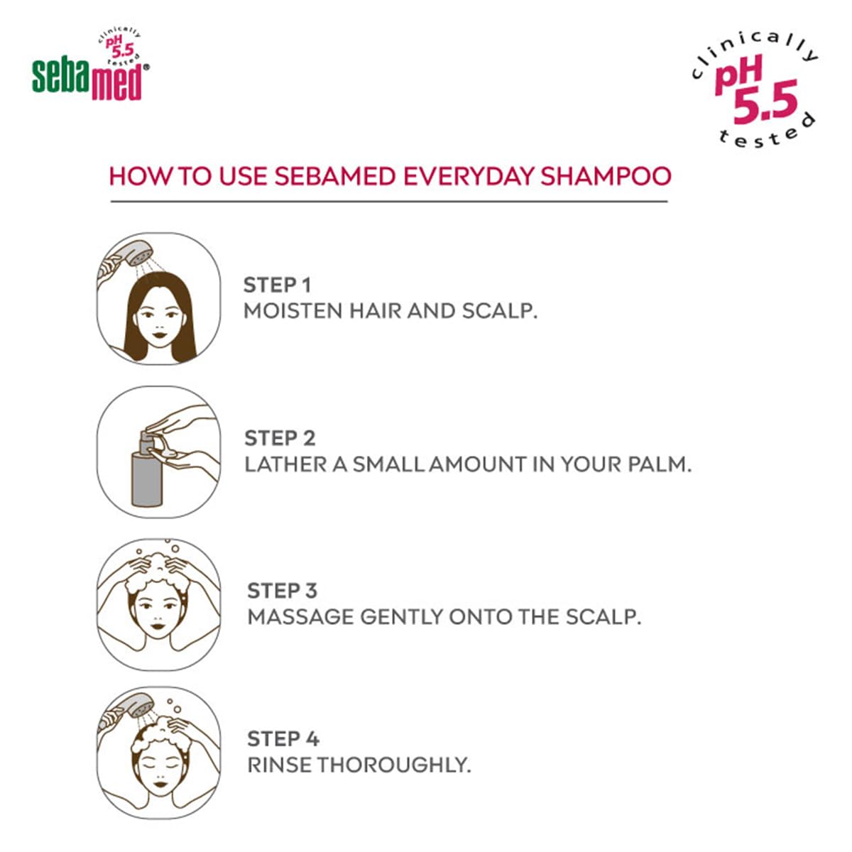 Sebamed Everyday Shampoo,PH 5.5, Normal To Dry Hair, Extra Mild Formula, Gives Moisture & Volume (200ml)