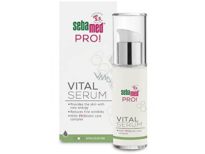 Sebamed Pro Vital Serum, With Probiotic Care Comple, Reduce Fine Wrinkles, Cellpulse NC04 & Coffee (30ml)