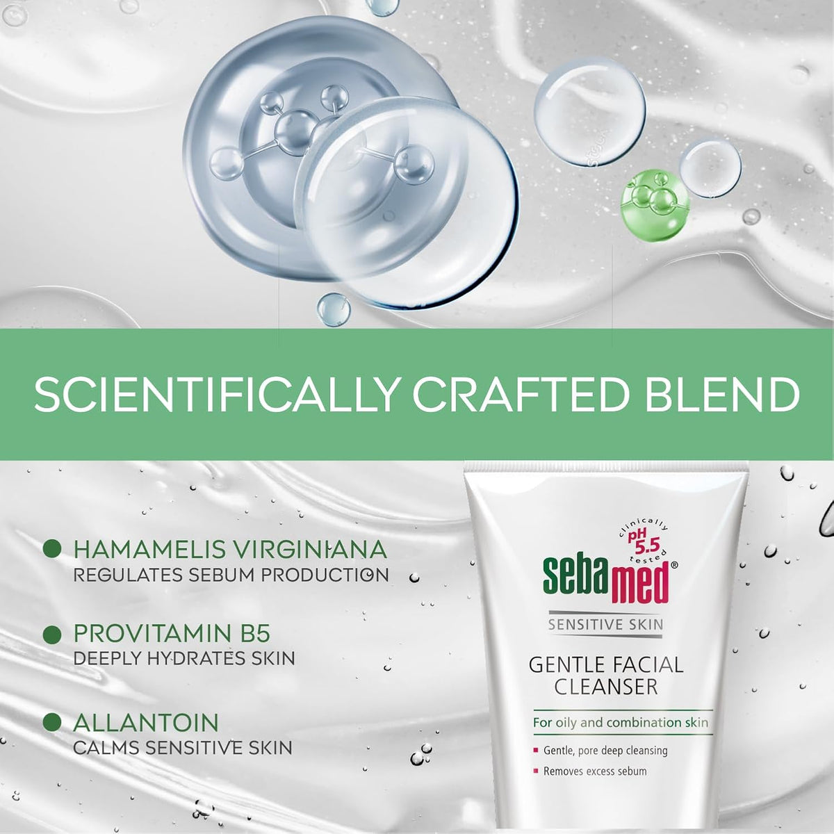 Sebamed Gentle Facial Cleanser - For Oily and Combination Skin (150ml)