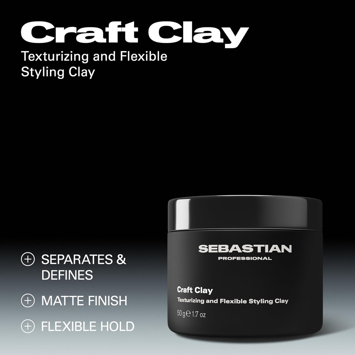 Sebastian Professional Craft Clay Remoldable Matte Texturizer (50gm)