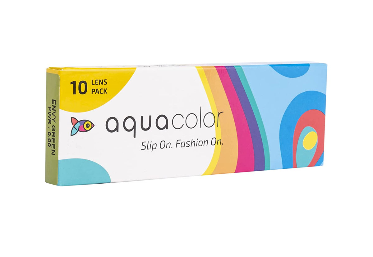 Aqualens Aquacolor Daily Disposable Zero Power Colored Lenses (10 Lens Pack)