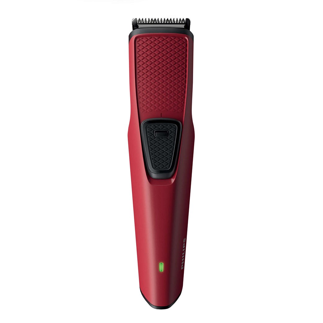 Philips BT1235/18 Beard Trimmer 1000 Series, 60 min Trimmer for Men (Maroon)